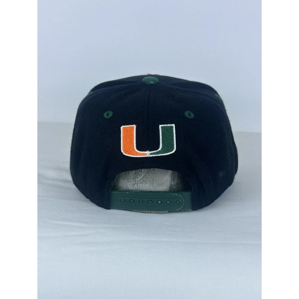 Vintage Y2K Miami Hurricanes Sebastian Logo SnapBack Hat Cap Top Of The World